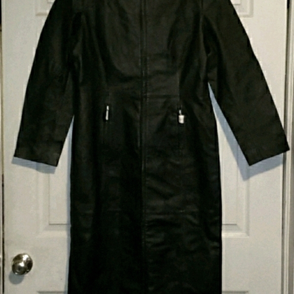 Newport News Jackets & Blazers - Long leather Jacket